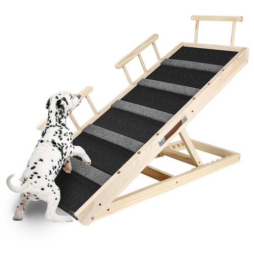 Dog ramp for - bed,, adjustable