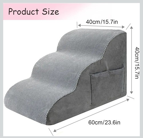 Grey dog stairs pet for - grey,