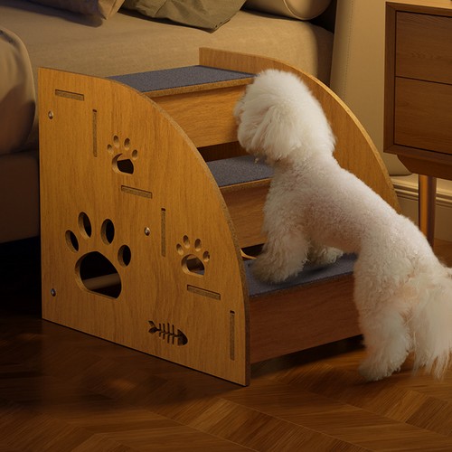 Dog stairs wooden - wooden, non-slip
