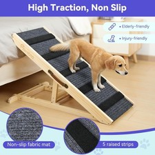 Extra Wide Wooden Dog Ramp for