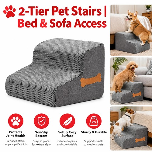 2step dog stairs pet - for, bed
