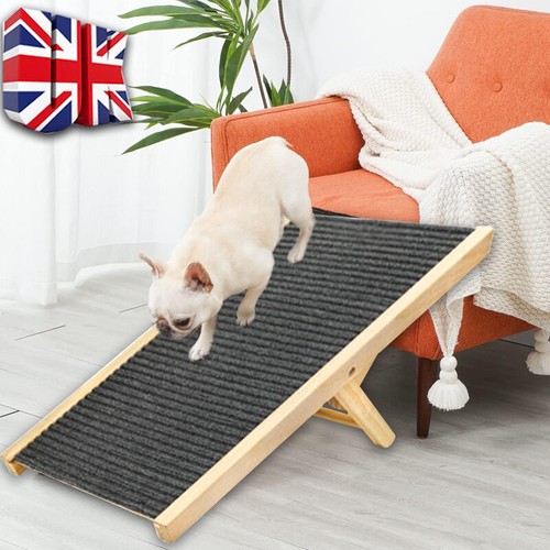 Wooden dog ramp - dog, adjustable