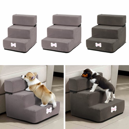 Grey dog stairs pet - pet, portable