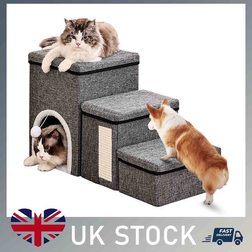 Folding 3step dog steps - folding,